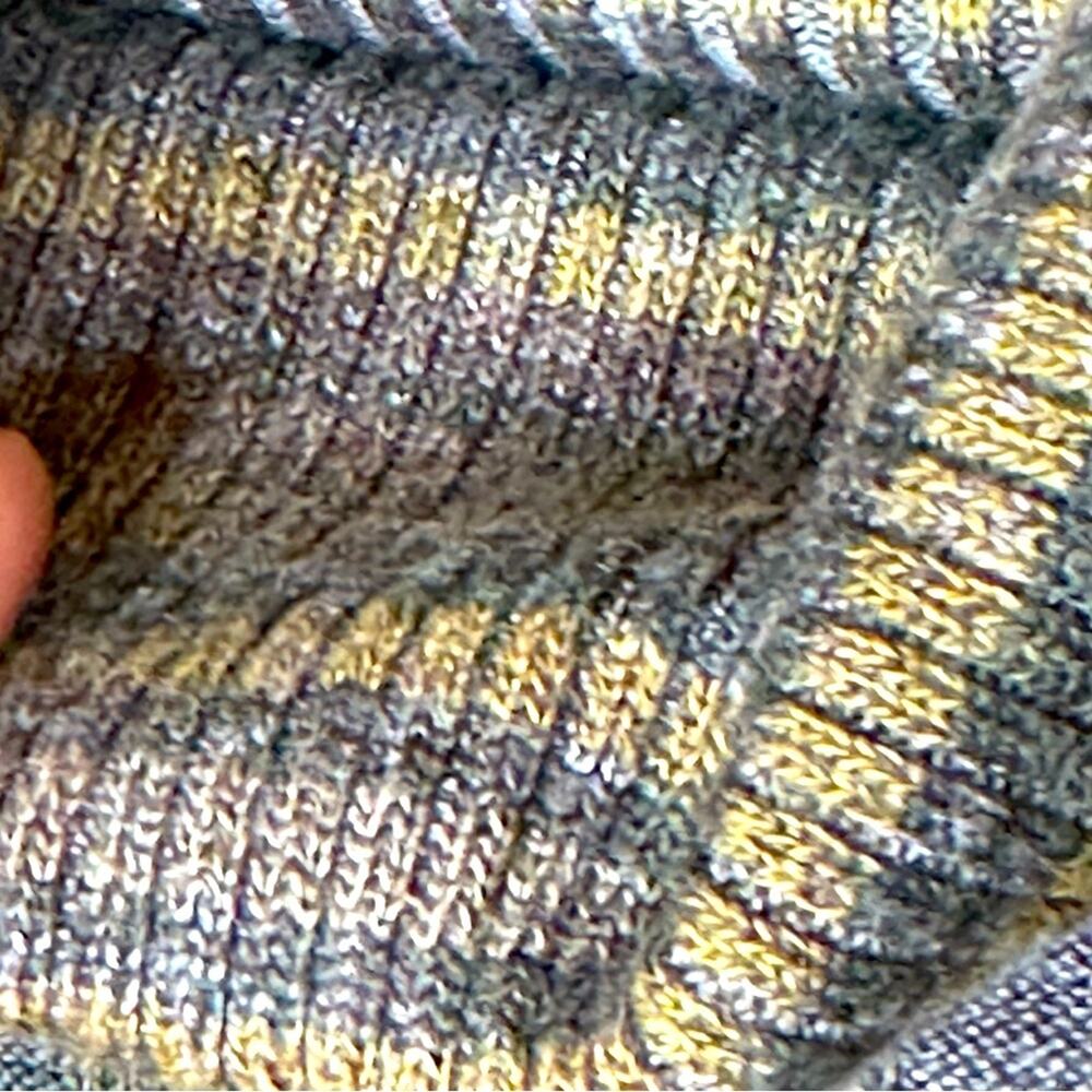 Retro Style Vented Pipes Stripes Turtleneck - MULTICOLORED - Picture 5 of 12